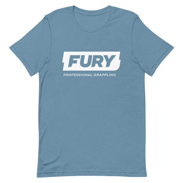 FURY PRO GRAPPLING Light Blue Short Sleeve Tee