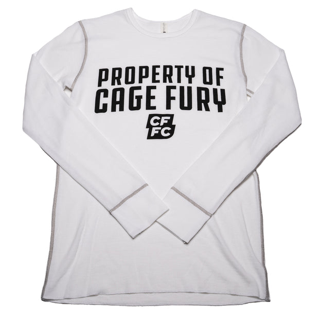 Property of Cage Fury Thermal (White)