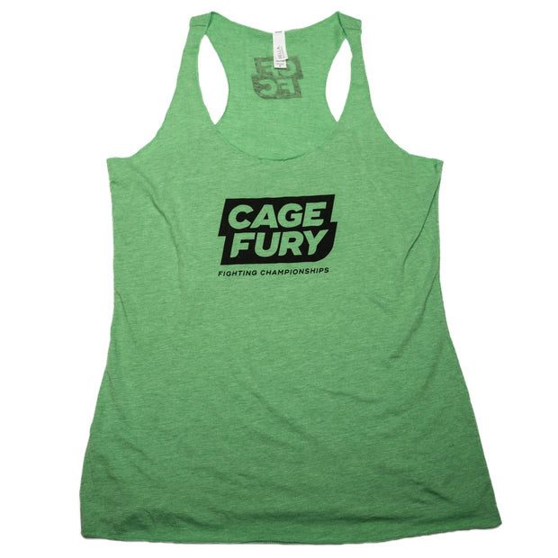 Cage Fury Womens Workout Tank (Green)