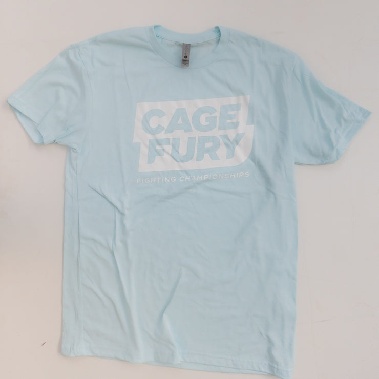 Cage Fury Unisex Tee (Ice Blue with White Logo) – Cage Fury Store